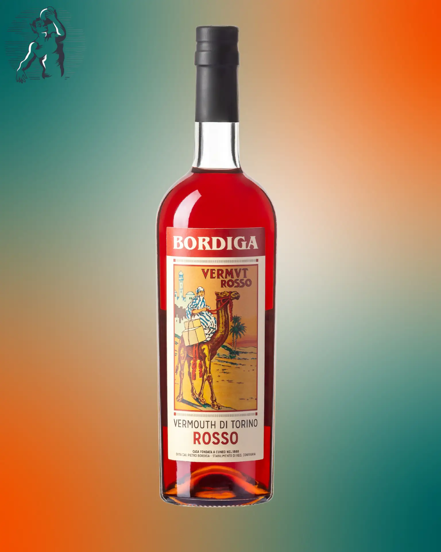 Flaska Bordiga Vermouth Rosso – Italiensk vermouth med rik smak av kryddor, örter och torkad frukt.