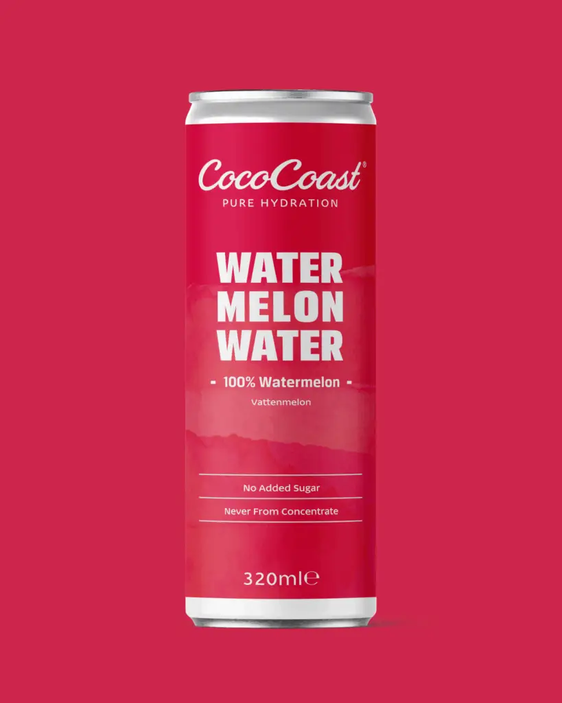 CocoCoast Watermelon Water – 100 % vattenmelonvatten, 320 ml stilla dryck